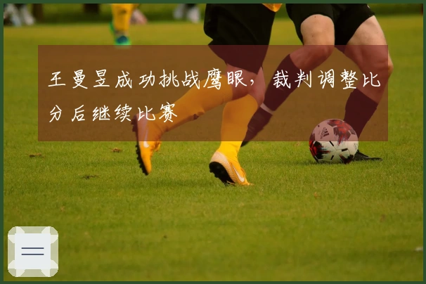 王曼昱成功挑战鹰眼，裁判调整比分后继续比赛